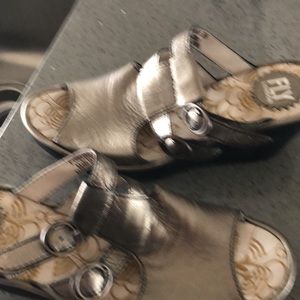 Fly London leather slides (sz 39)